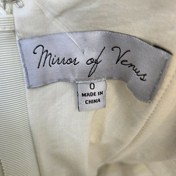 NWT Mirror of Venus Trompe L’oeil Peplum Midi Dress for Anthropologie Size 0 - Picture 3 of 9